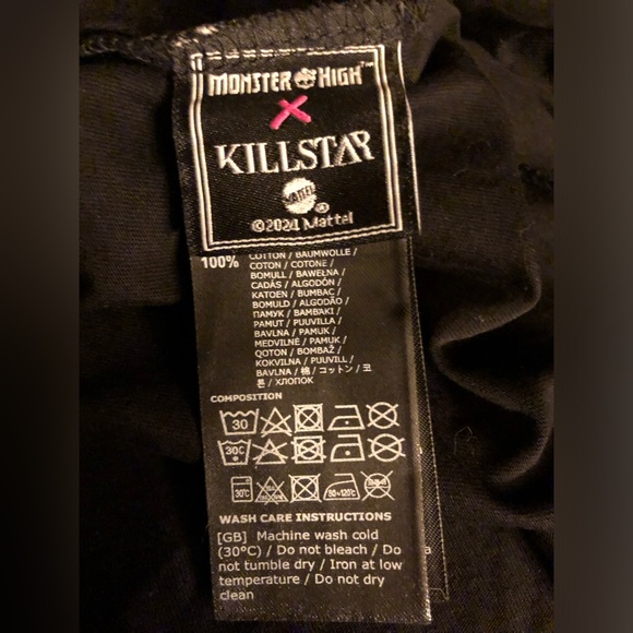 KILLSTAR x Monster High Alumni Tour shrunken tee NWOT - Picture 8 of 9